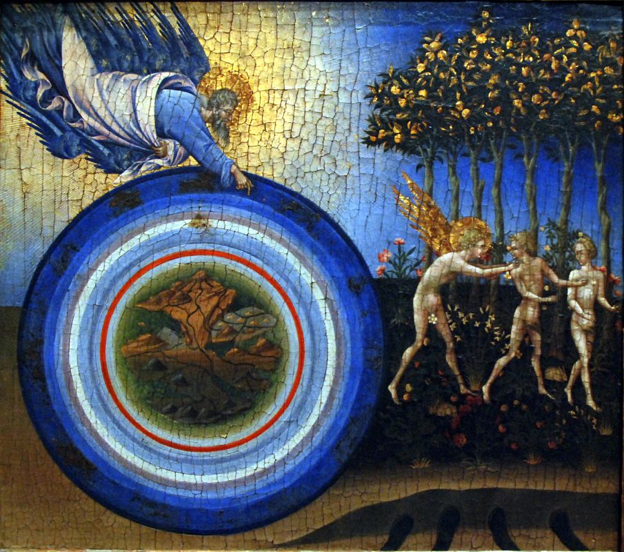 27A The Creation of the World and the Expulsion from Paradise - Giovanni di Paolo 1445 - Robert Lehman Collection New York Metropolitan Museum Of Art